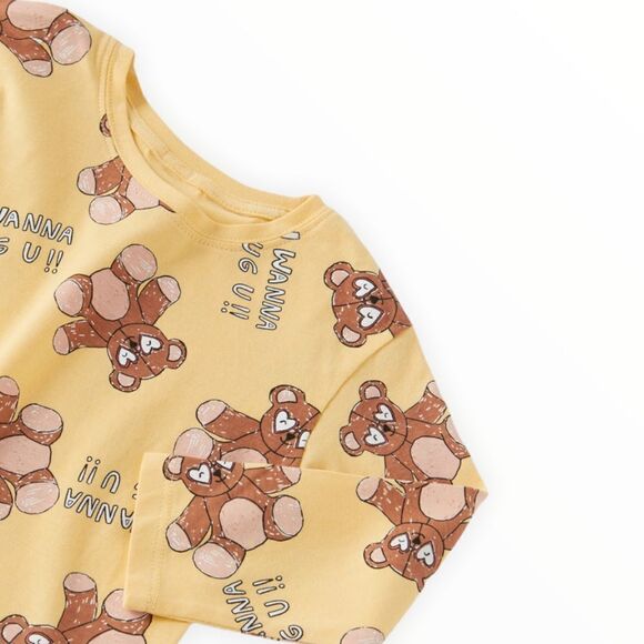 ZARA Kids | Yellow | I WANNA HUG T-SHIRT - Picture 3 of 5